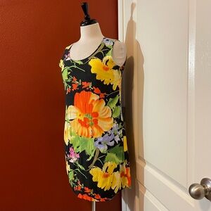 Jams World Women’s‎ Vintage Floral Print Crinkle Hawaiian Dress